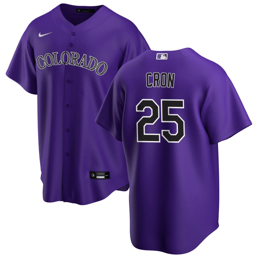 C.J. Cron Colorado Rockies Alternate Purple Baseball Player Jersey