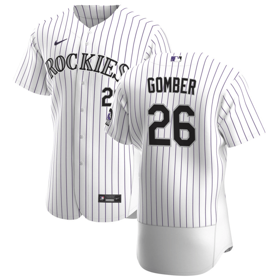 Austin Gomber Colorado Rockies Home White Baseball Player Jersey