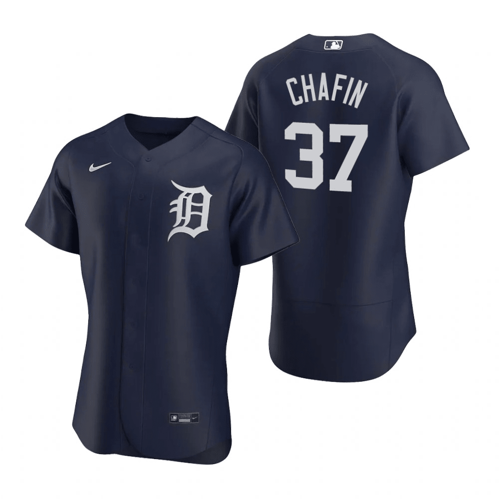 Andrew Chafin Detroit Tigers Alternate Navy Baseball Player Jersey