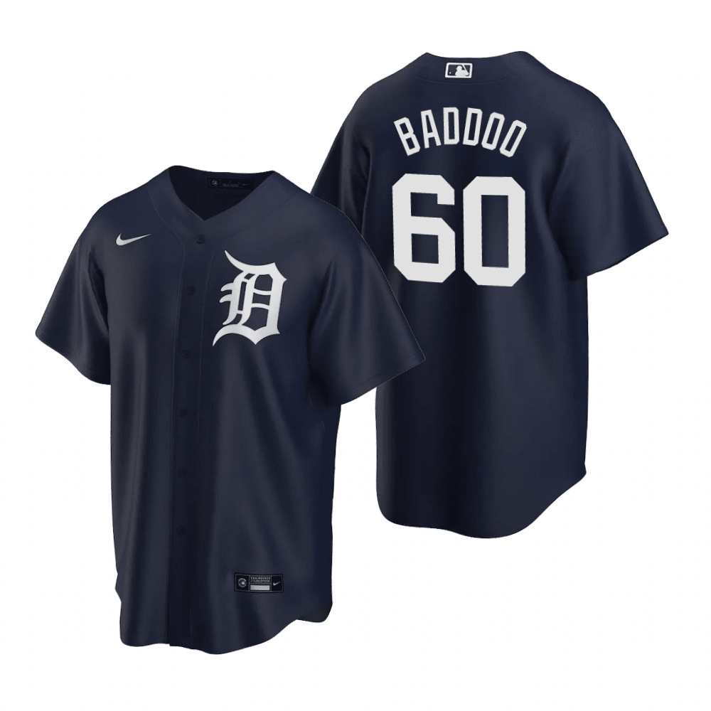 Akil Baddoo Detroit Tigers Alternate Navy Baseball Player Jersey