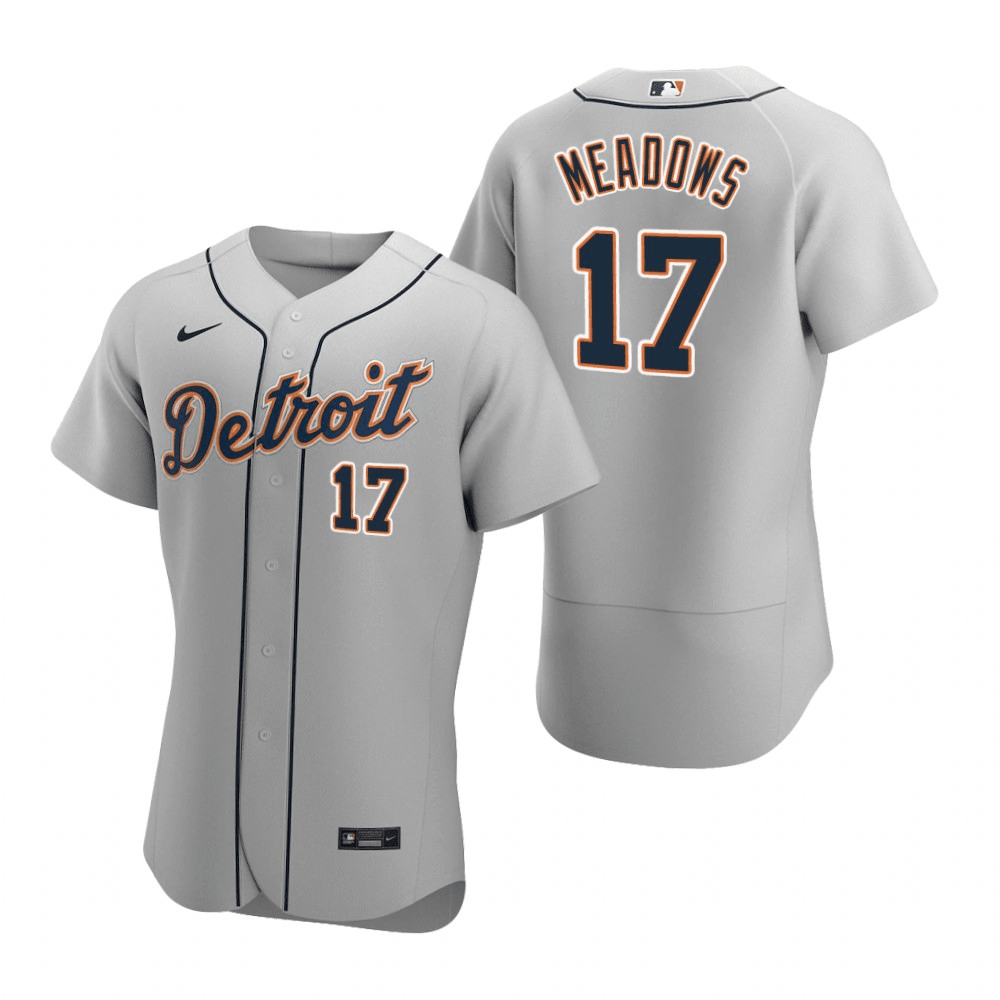 Austin Meadows Detroit Tigers Road Gray Baseball Player Jersey