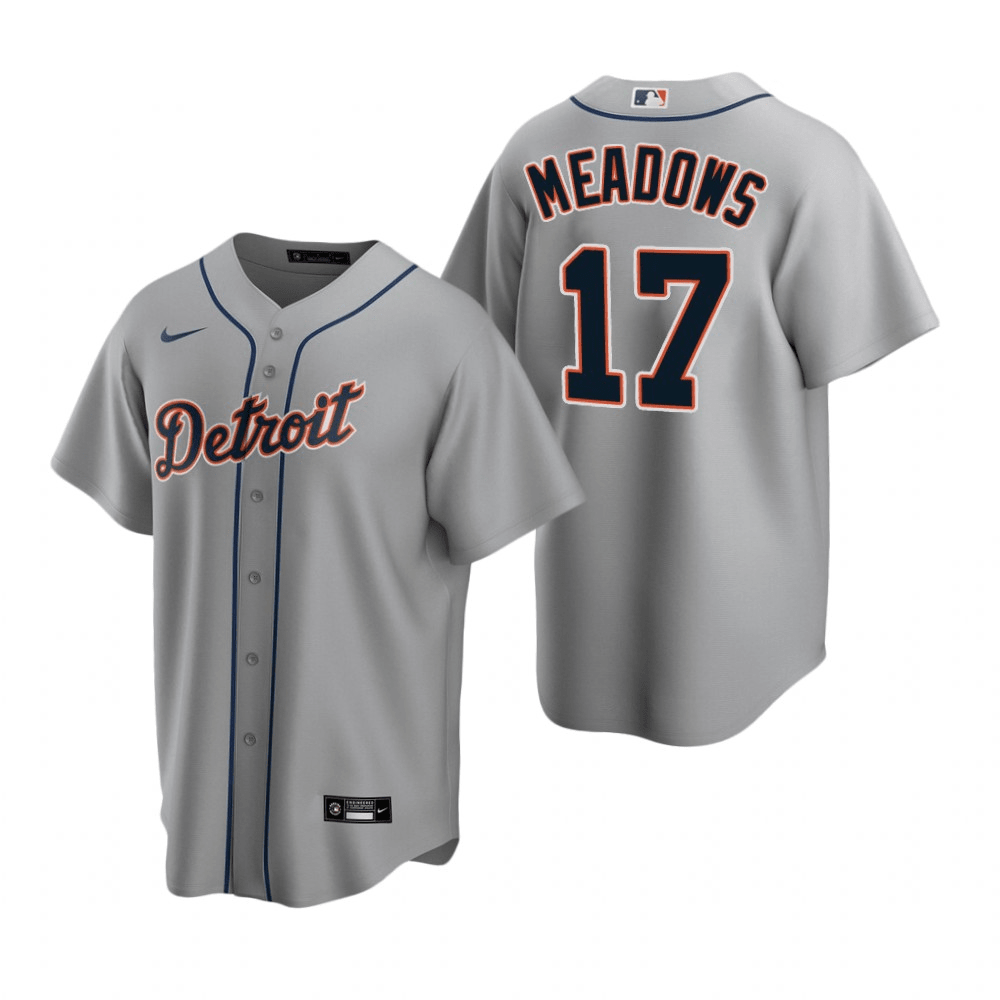Austin Meadows Detroit Tigers Road Gray Baseball Player Jersey