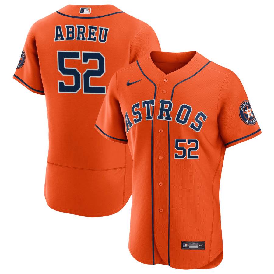 Bryan Abreu Houston Astros Alternate Orange Baseball Player Jersey