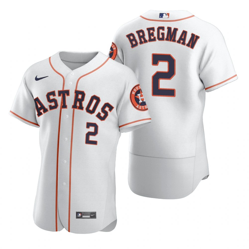 Alex Bregman Houston Astros Home White Baseball Player Jersey