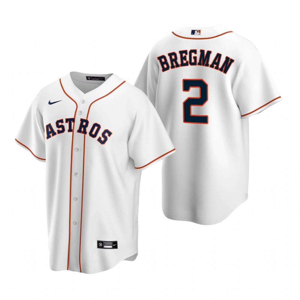 Alex Bregman Houston Astros Home White Baseball Player Jersey