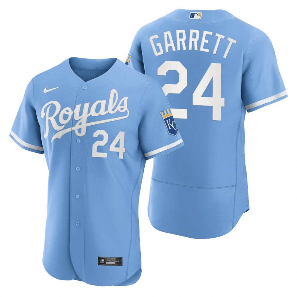 Amir Garrett Kansas City Royals Alternate Blue Baseball Player Jersey