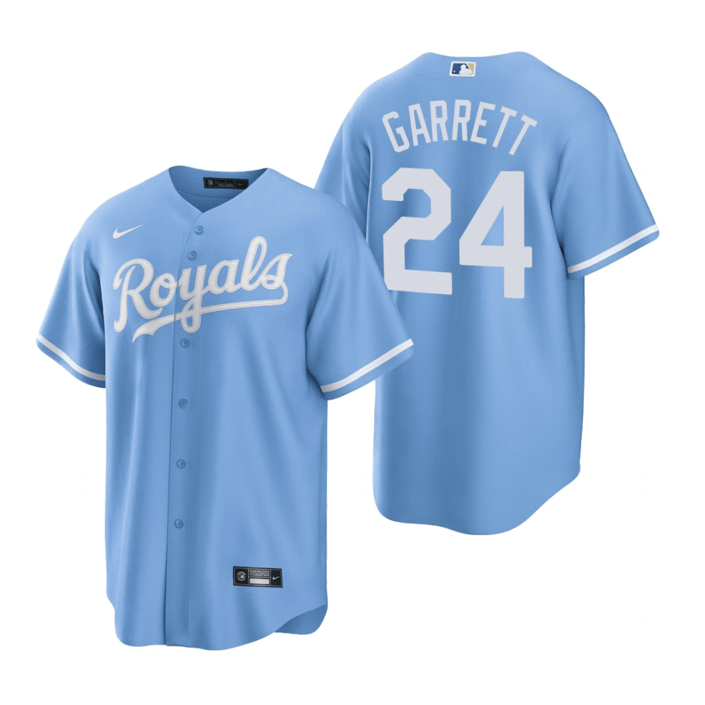 Amir Garrett Kansas City Royals Alternate Blue Baseball Player Jersey