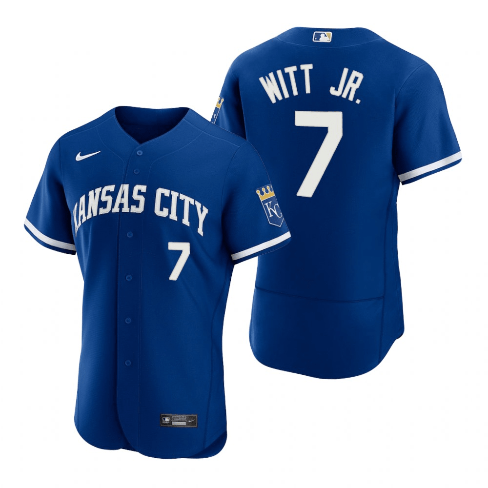 Bobby Witt Jr. Kansas City Royals Alternate Royal Baseball Player Jersey