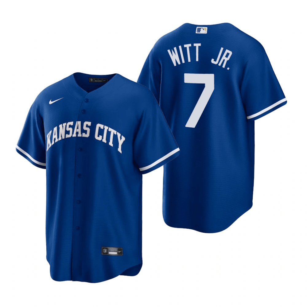 Bobby Witt Jr. Kansas City Royals Alternate Royal Baseball Player Jersey