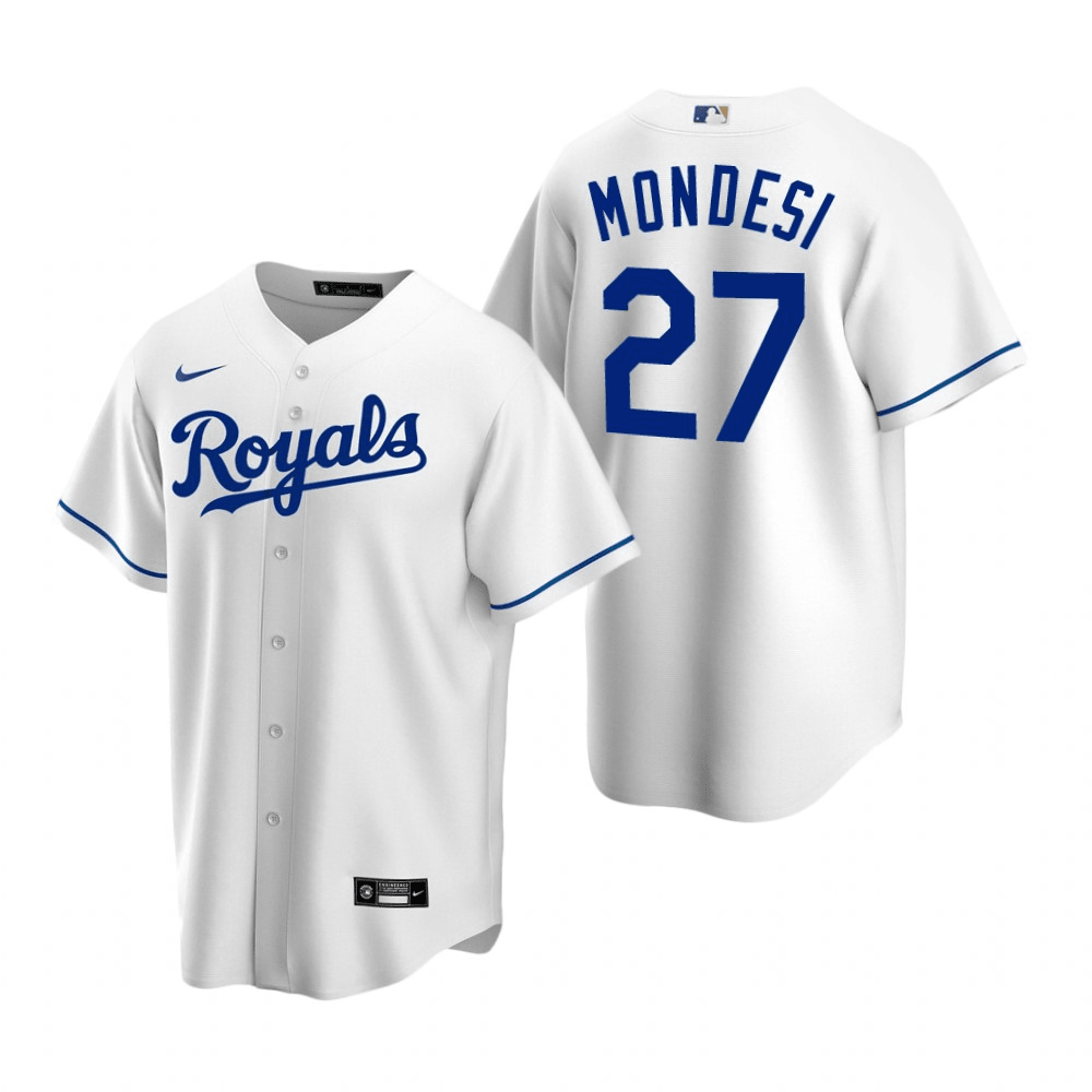 Adalberto Mondesi Kansas City Royals Home White Baseball Player Jersey