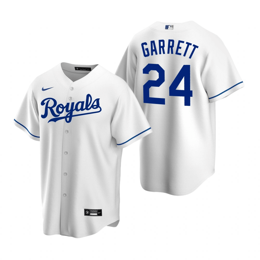 Amir Garrett Kansas City Royals Home White Baseball Player Jersey
