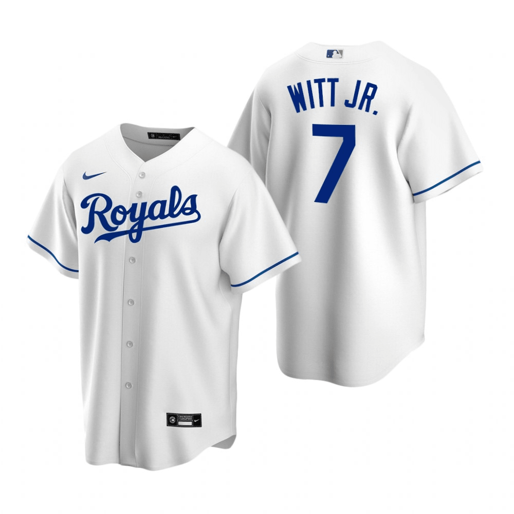 Bobby Witt Jr. Kansas City Royals Home White Baseball Player Jersey