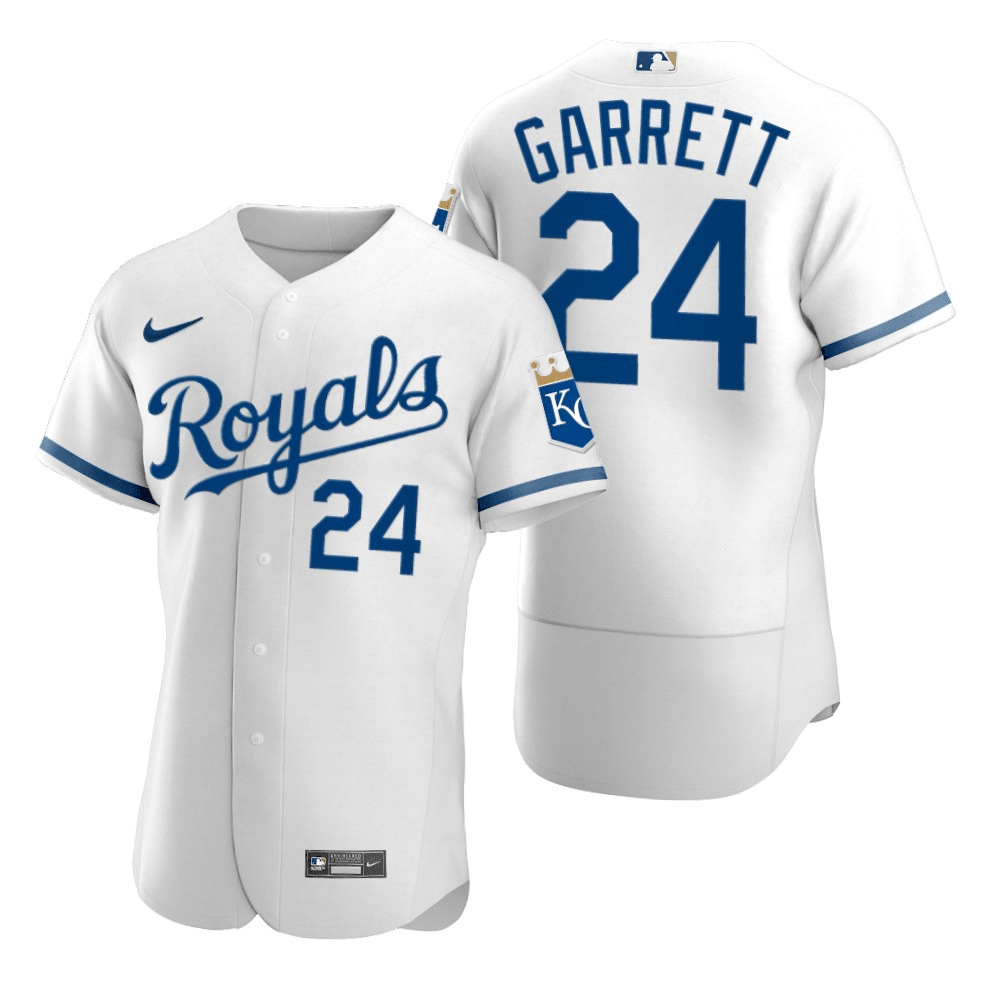 Amir Garrett Kansas City Royals Home White Baseball Player Jersey