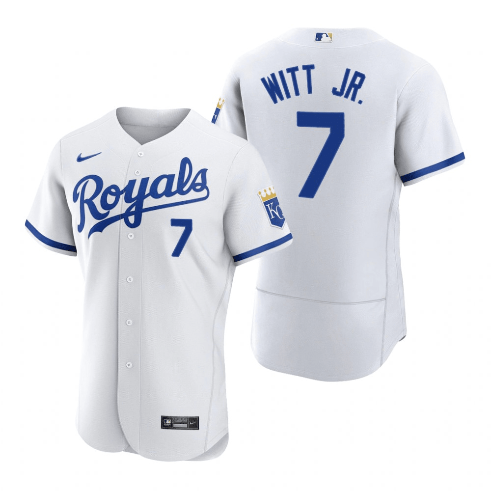 Bobby Witt Jr. Kansas City Royals Home White Baseball Player Jersey