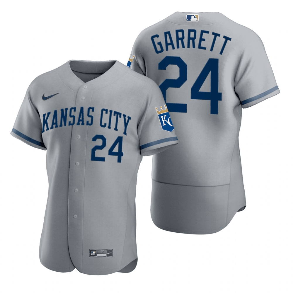 Amir Garrett Kansas City Royals Road Gray Baseball Player Jersey