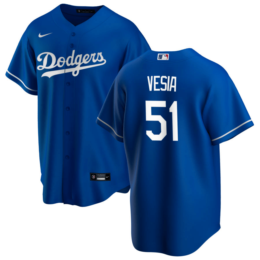 Alex Vesia Los Angeles Dodgers Alternate Royal Baseball Player Jersey