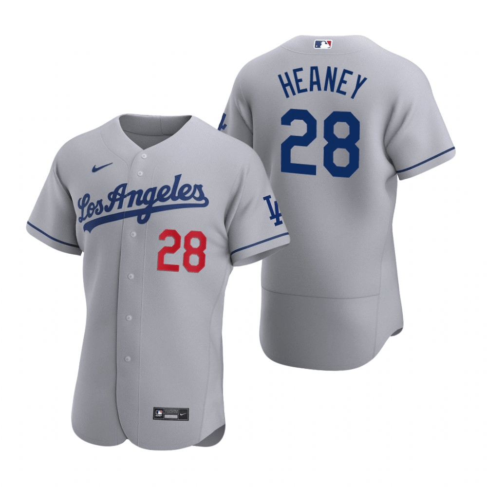 Andrew Heaney Los Angeles Dodgers Road Gray Baseball Player Jersey