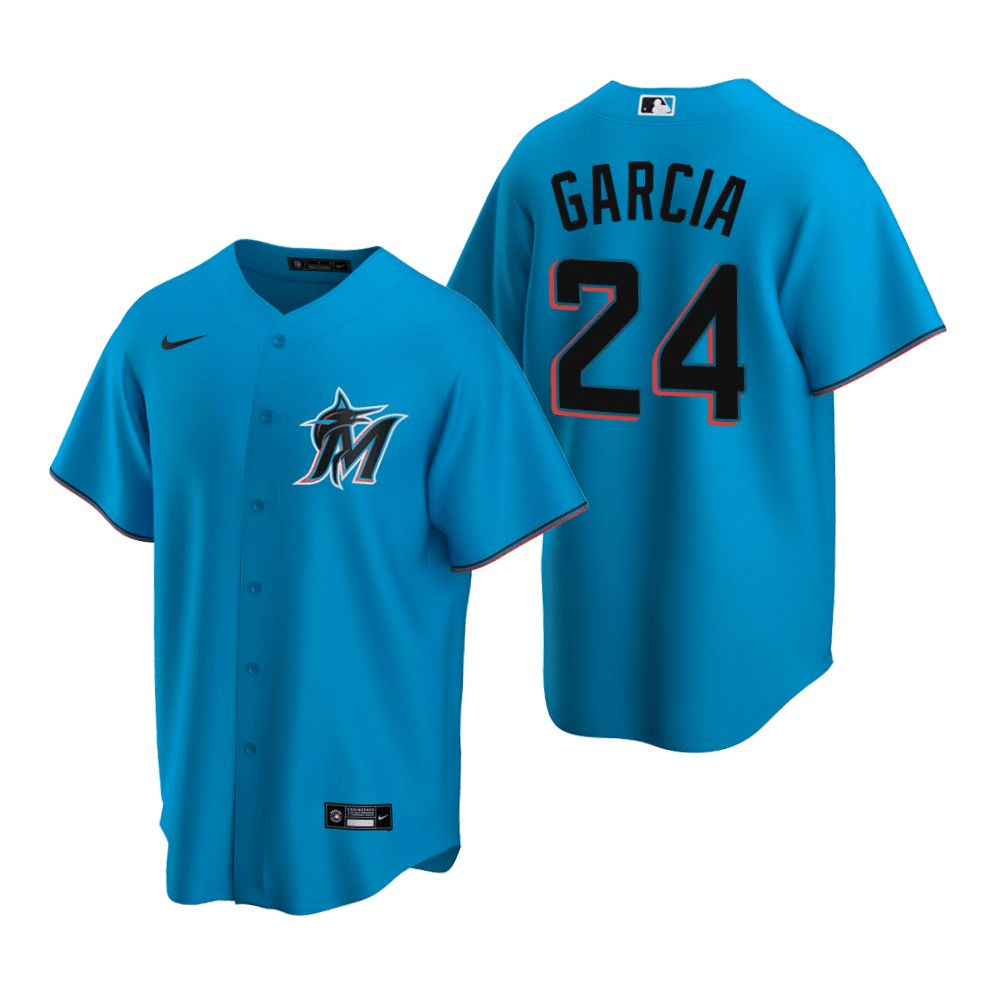 Avisail Garcia Miami Marlins Alternate Blue Baseball Player Jersey