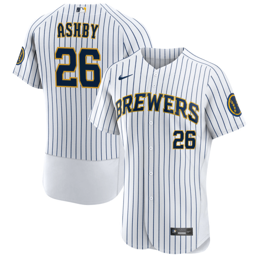 Aaron Ashby Milwaukee Brewers Alternate White Baseball Player Jersey