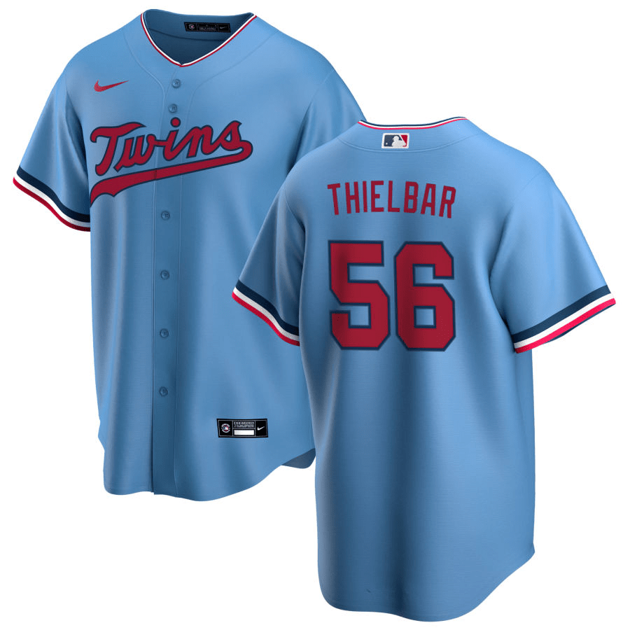 Caleb Thielbar Minnesota Twins Alternate Blue Baseball Player Jersey