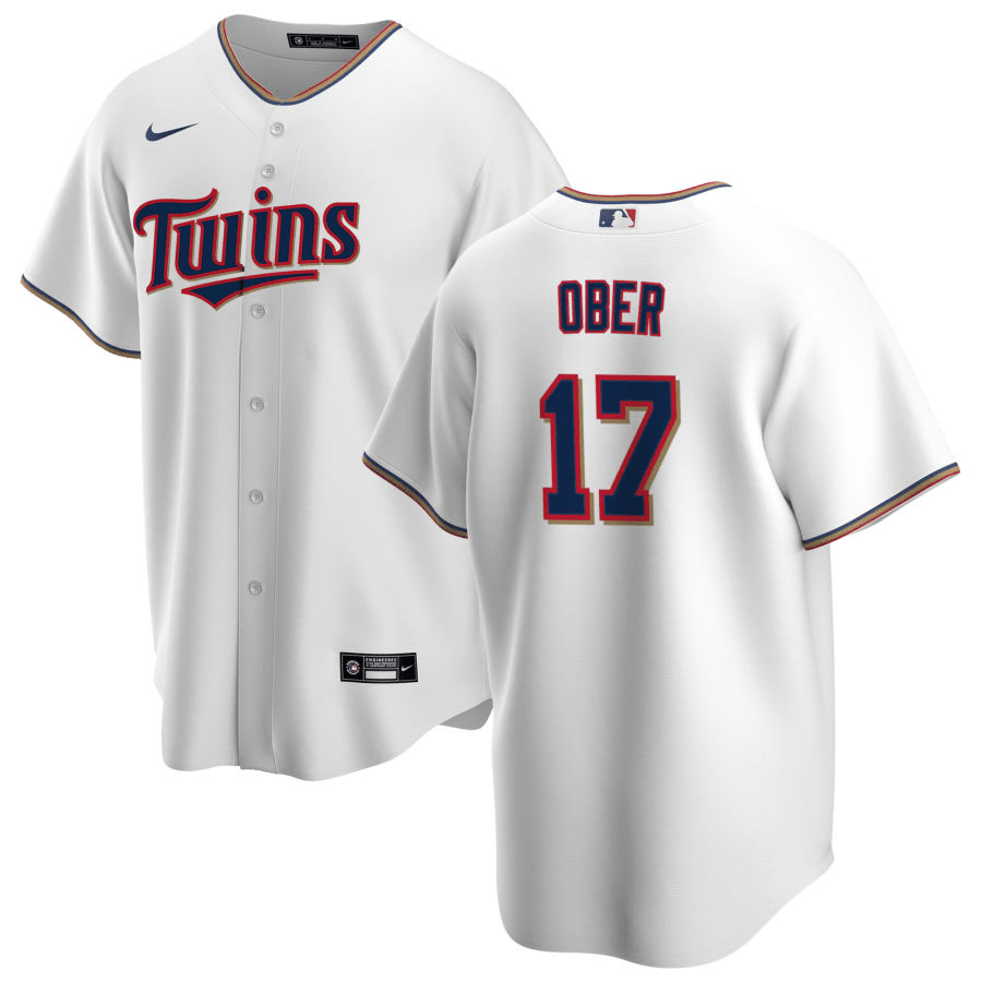 Bailey Ober Minnesota Twins Home White Baseball Player Jersey