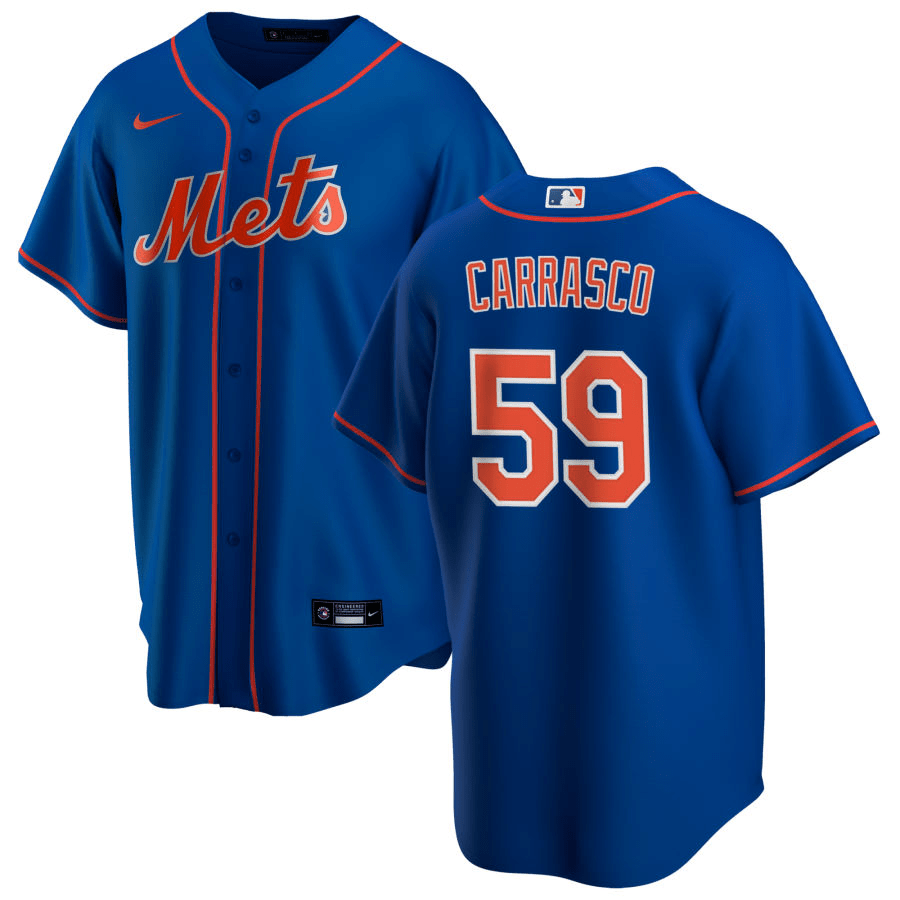 Carlos Carrasco New York Mets Alternate Royal Baseball Player Jersey