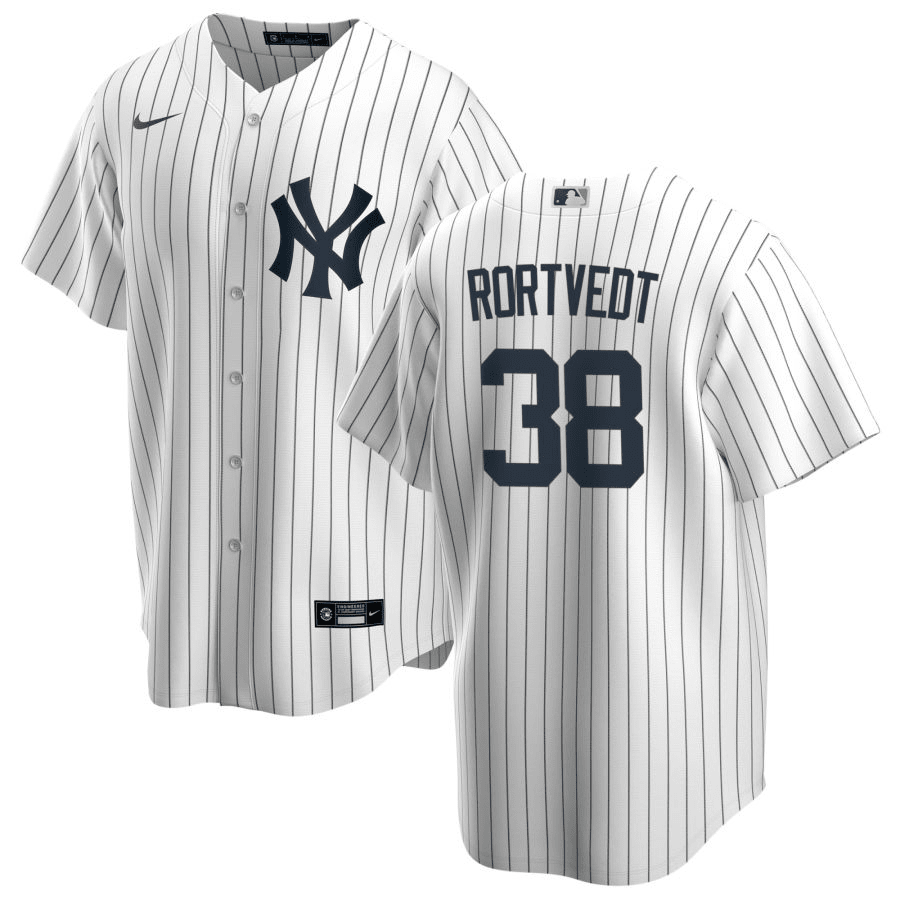 Ben Rortvedt New York Yankees Home White Baseball Player Jersey
