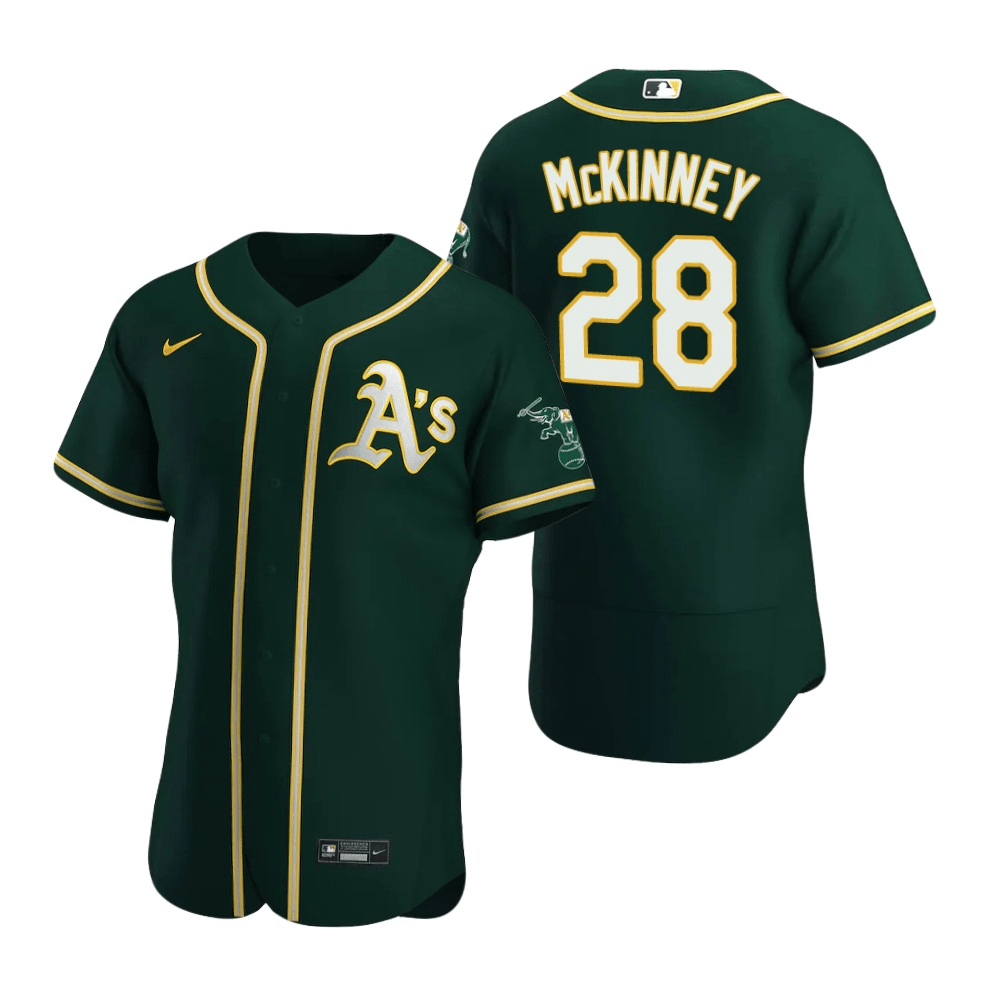 Billy McKinney Oakland Athletics Alternate Green Baseball Player Jersey