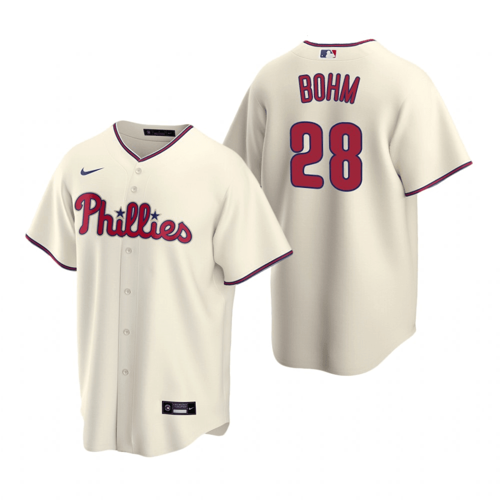 Alec Bohm Philadelphia Phillies Alternate Cream Baseball Player Jersey