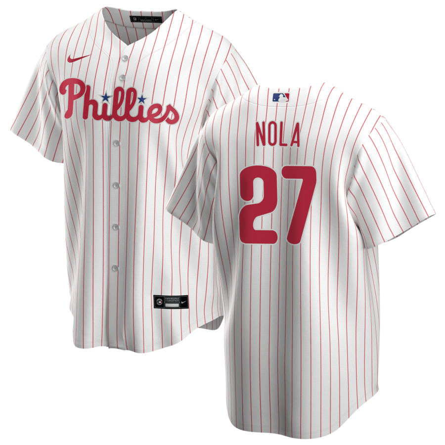 Aaron Nola Philadelphia Phillies Home White Baseball Player Jersey