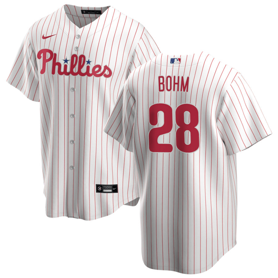 Alec Bohm Philadelphia Phillies Home White Baseball Player Jersey