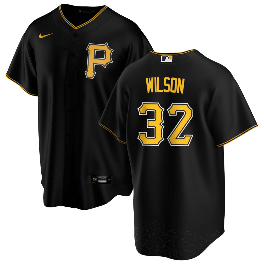 Bryse Wilson Pittsburgh Pirates Alternate Black Baseball Player Jersey