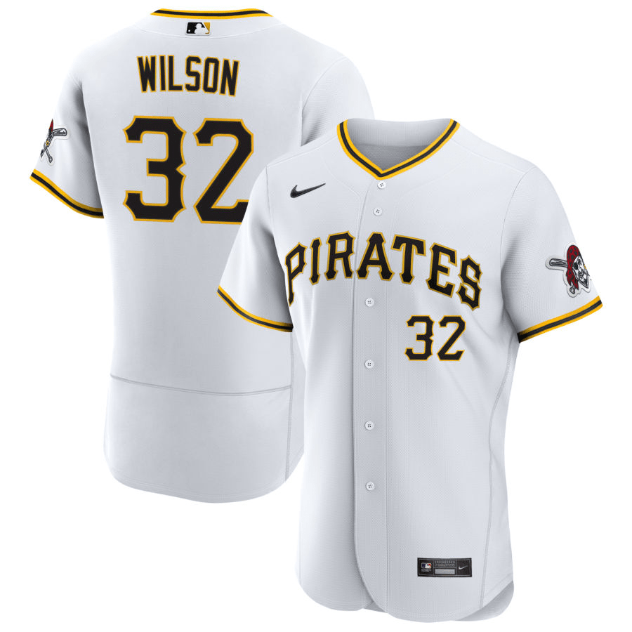 Bryse Wilson Pittsburgh Pirates Home White Baseball Player Jersey