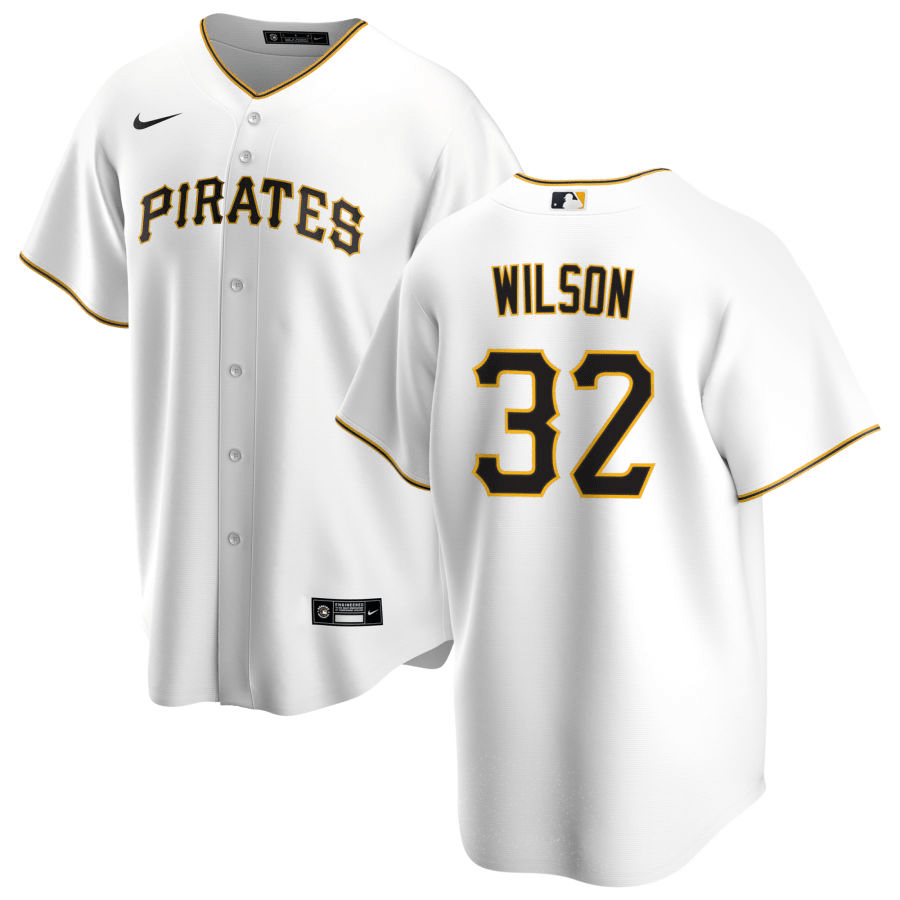 Bryse Wilson Pittsburgh Pirates Home White Baseball Player Jersey