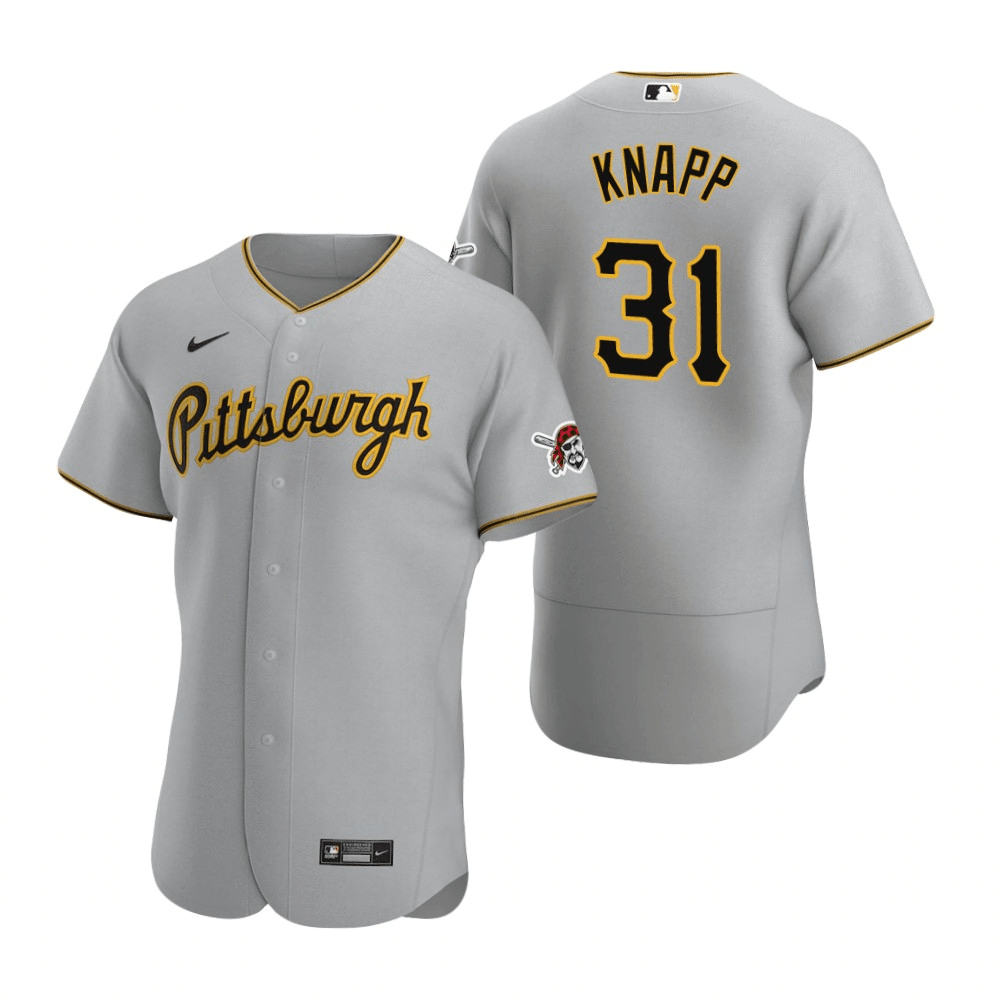 Andrew Knapp Pittsburgh Pirates Road Gray Baseball Player Jersey