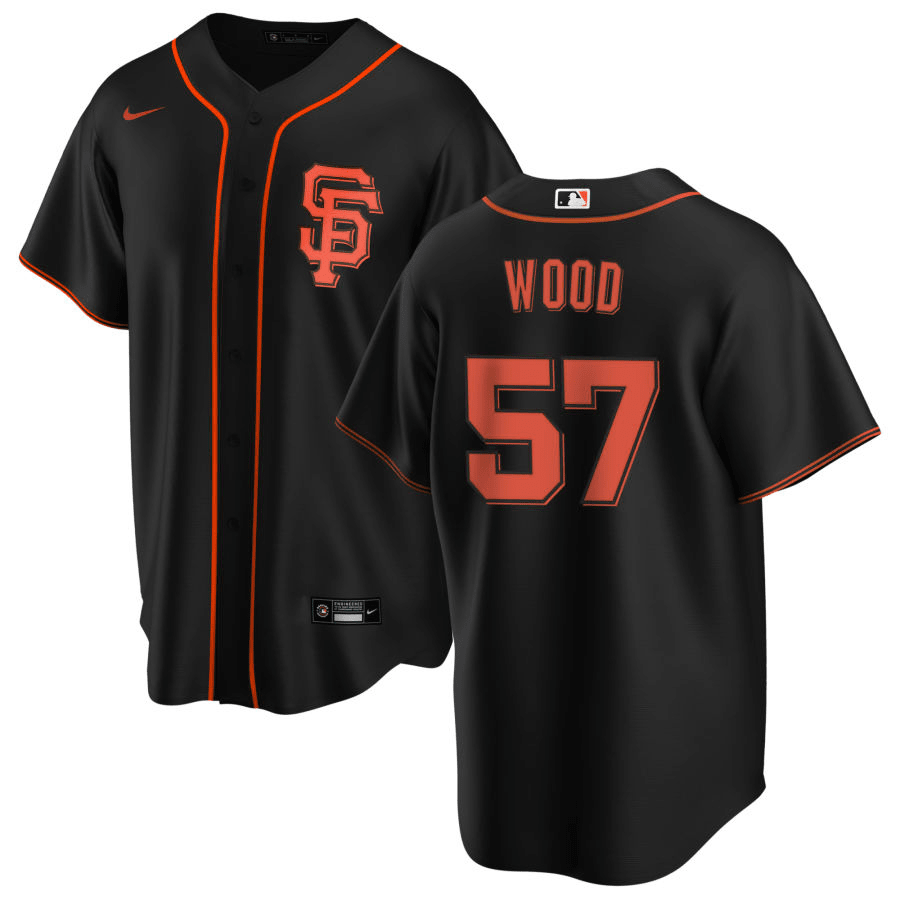 Alex Wood San Francisco Giants Alternate Black Baseball Player Jersey