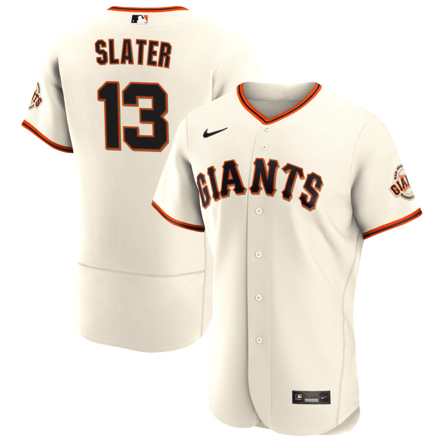 Austin Slater San Francisco Giants Home Cream Baseball Player Jersey