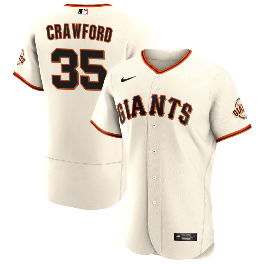 Brandon Crawford San Francisco Giants Home Cream Baseball Player Jersey