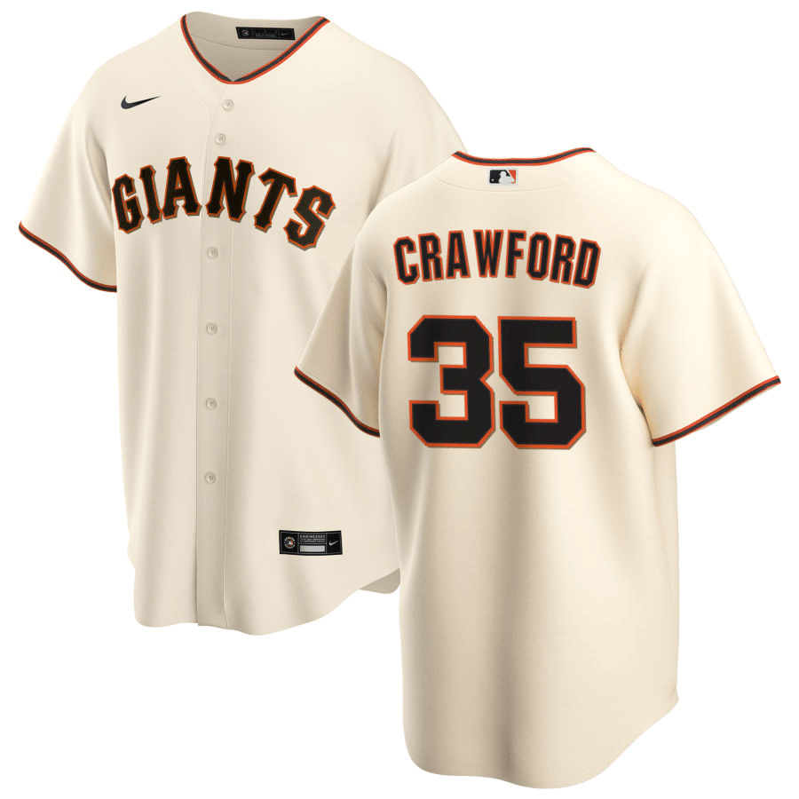 Brandon Crawford San Francisco Giants Home Cream Baseball Player Jersey