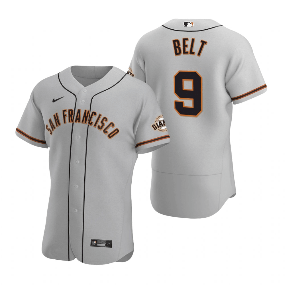 Brandon Belt San Francisco Giants Road Gray Baseball Player Jersey