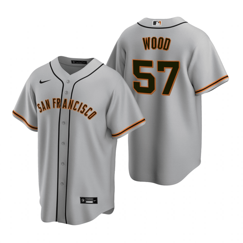 Alex Wood San Francisco Giants Road Gray Baseball Player Jersey