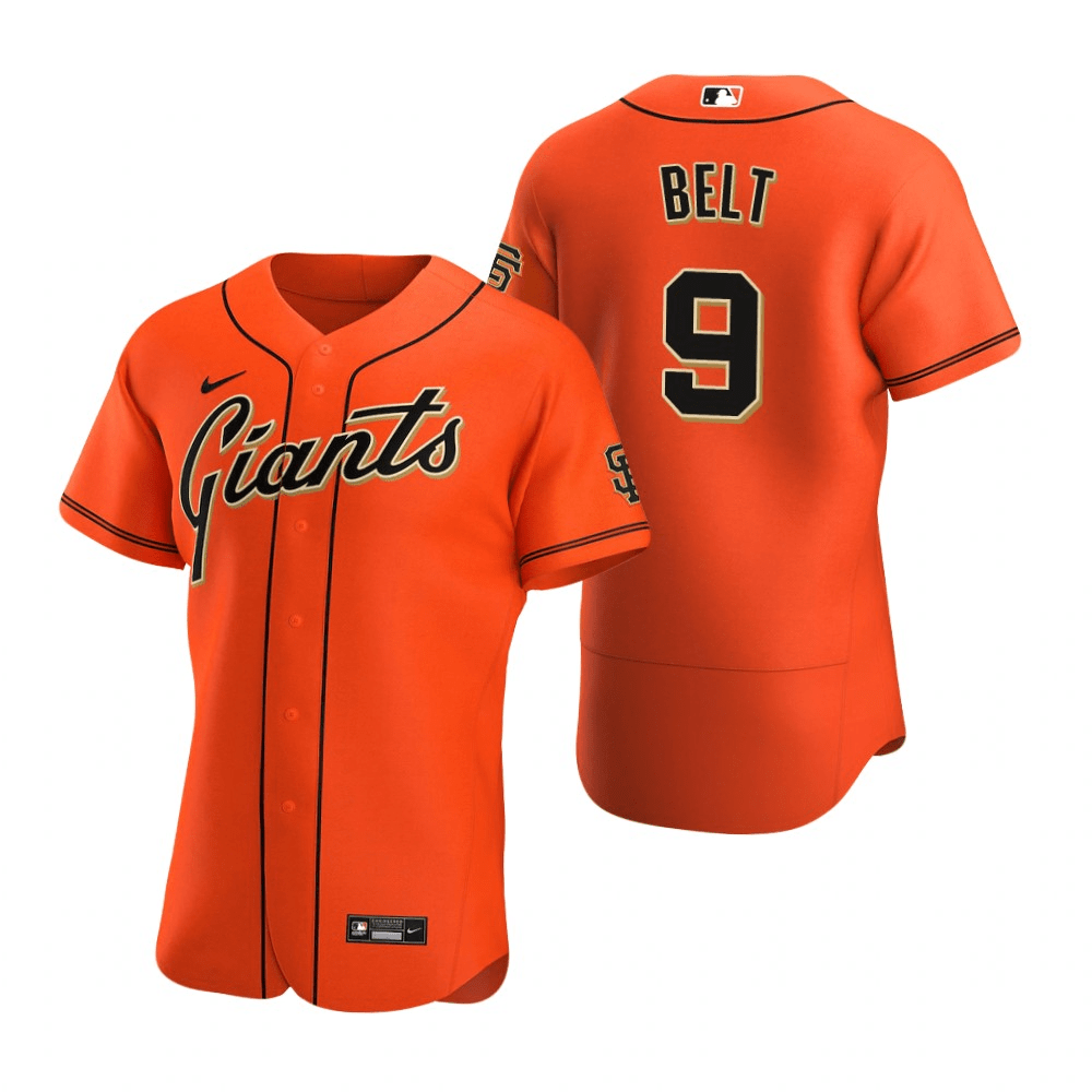 Brandon Belt San Francisco Giants Alternate Orange Baseball Player Jersey