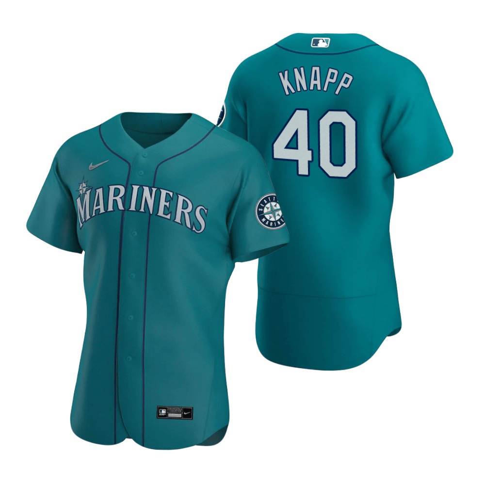 Andrew Knapp Seattle Mariners Alternate Aqua Baseball Player Jersey