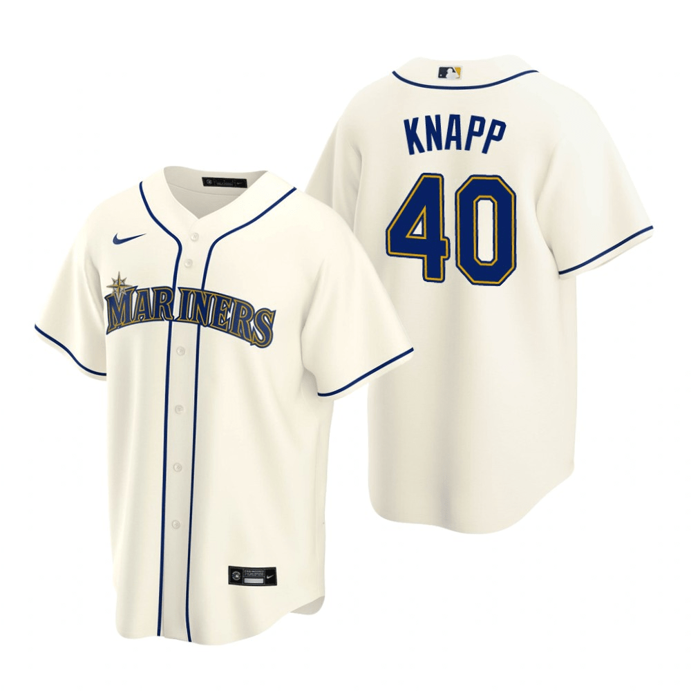 Andrew Knapp Seattle Mariners Alternate Cream Baseball Player Jersey