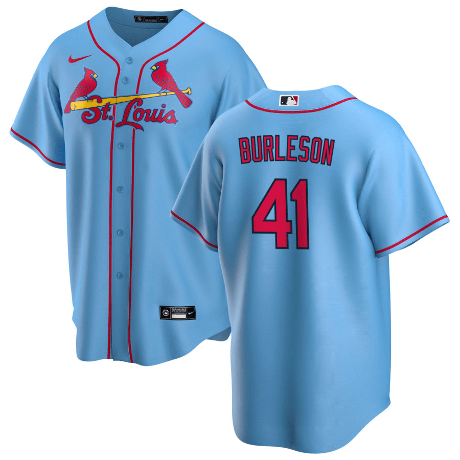 Alec Burleson St. Louis Cardinals Alternate Blue Baseball Player Jersey