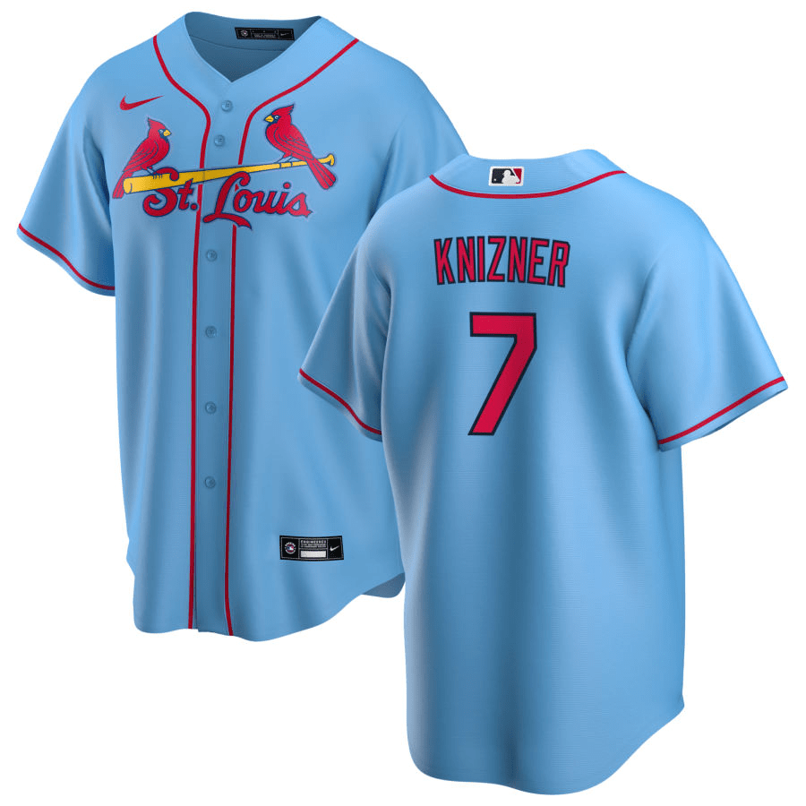 Andrew Knizner St. Louis Cardinals Alternate Blue Baseball Player Jersey