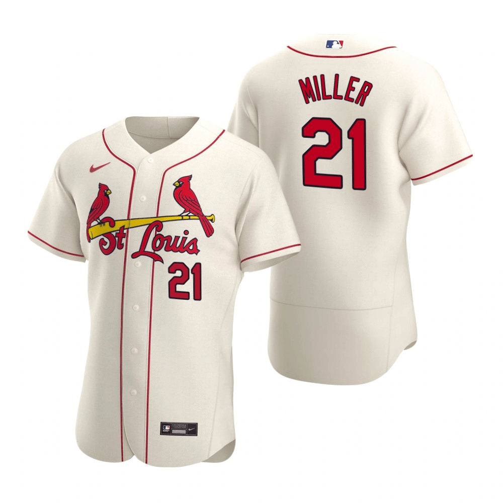 Andrew Miller St. Louis Cardinals Alternate Cream Baseball Player Jersey