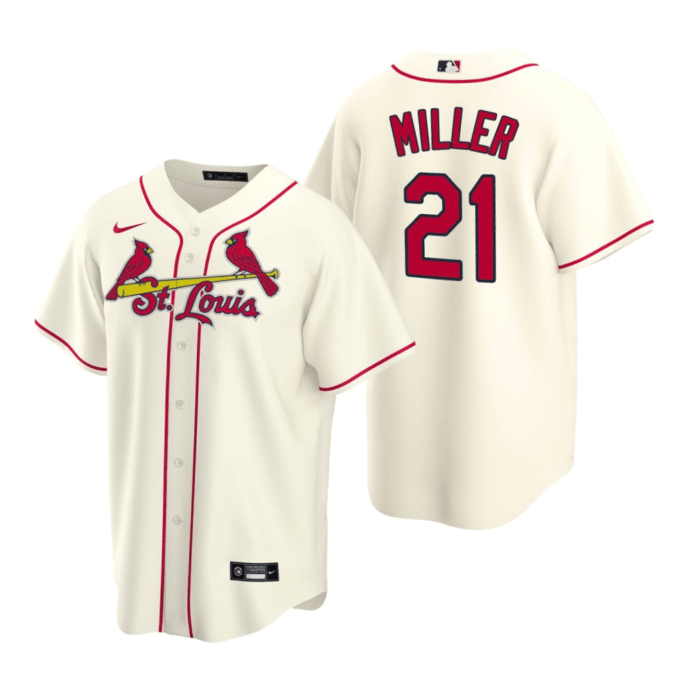 Andrew Miller St. Louis Cardinals Alternate Cream Baseball Player Jersey