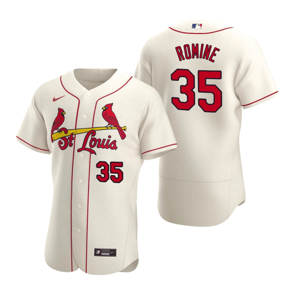 Austin Romine St. Louis Cardinals Alternate Cream Baseball Player Jersey