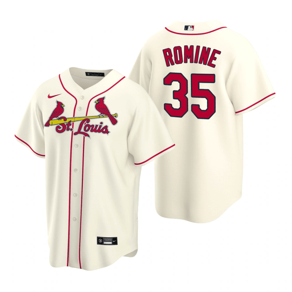 Austin Romine St. Louis Cardinals Alternate Cream Baseball Player Jersey